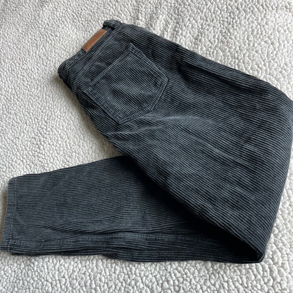 BDG corduroy pant, black with brown leather logo - Picture 2 of 4